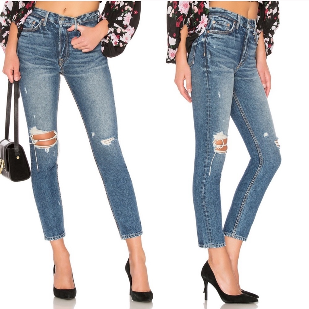 GRLFRND KAROLINA DISTRESSED SKINNY